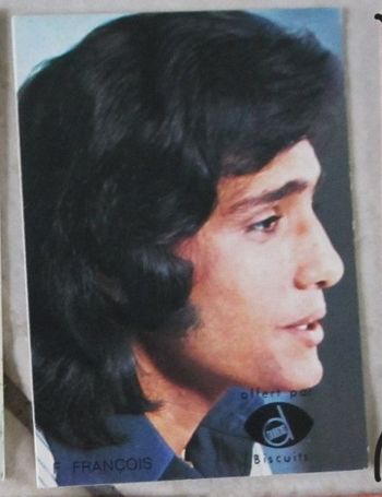 Carte de collection Frédéric François 7 x 5 cm