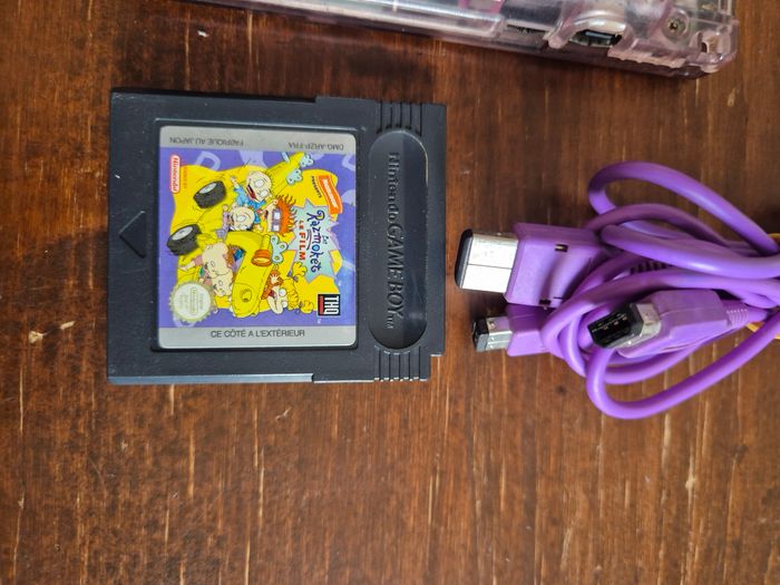 Console Nintendo gameboy color transparente et jeu - photo numéro 3