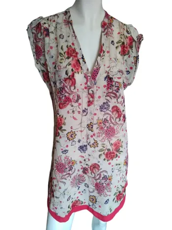 Top blouse tunique fleurs flower printemps été spring summer