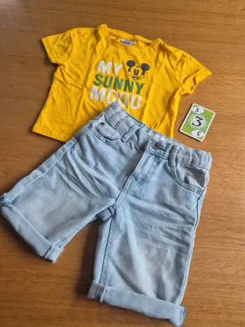 Lot tee shirt short 3 ans