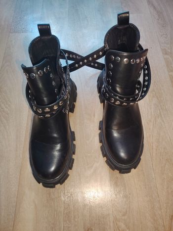 Bottines style Rock