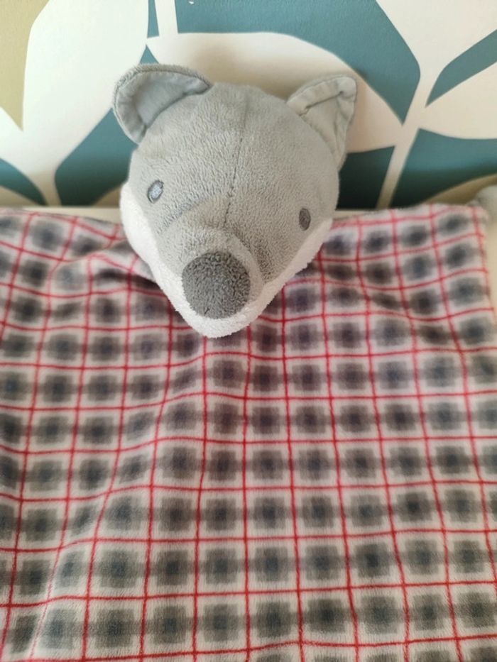 Doudou plat loup renard obaibi Okaïdi - photo numéro 2