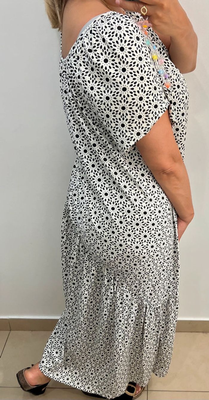 🖤Robe ample longue imprimée Taille M - photo numéro 5