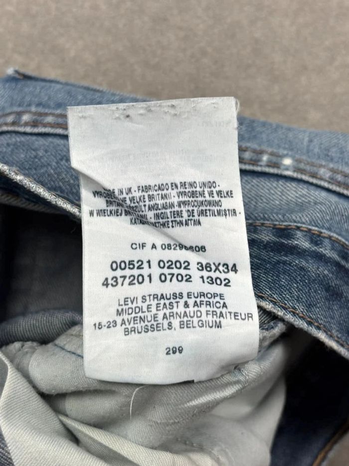 Jean pantalon coupe droite 521 02 levis bleu W36 L34 - photo numéro 11