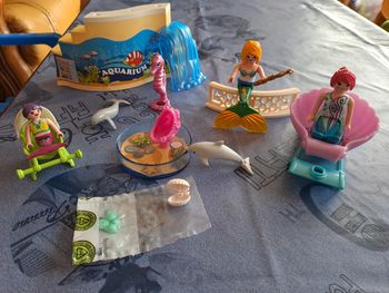 Lot playmobil sirène et aquarium