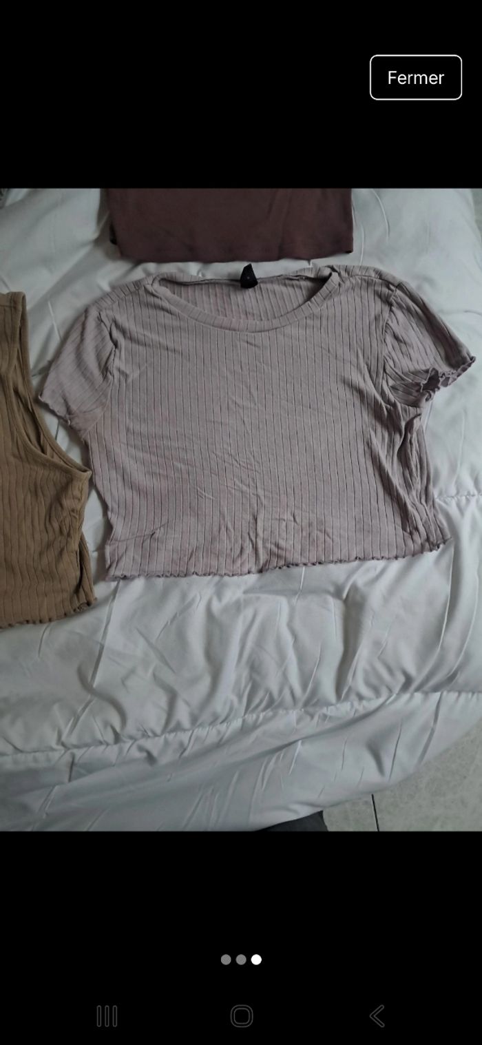 Lot tee shirt court - photo numéro 3
