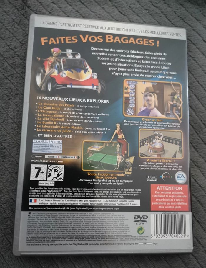 Les Sims permis de sortir ps2 complet - photo numéro 2
