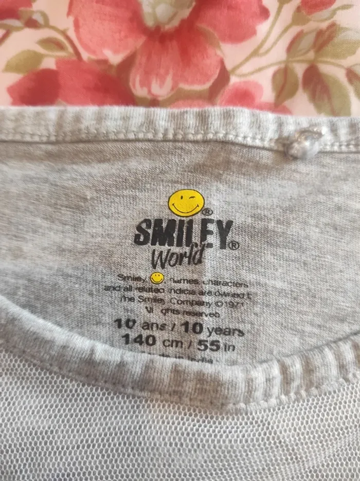 Tee-shirt Smiley World - 140cm / 10 ans - photo numéro 2