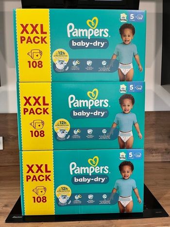 🔹 3 Packs Pampers Baby-Dry Taille 5 XXL scellés