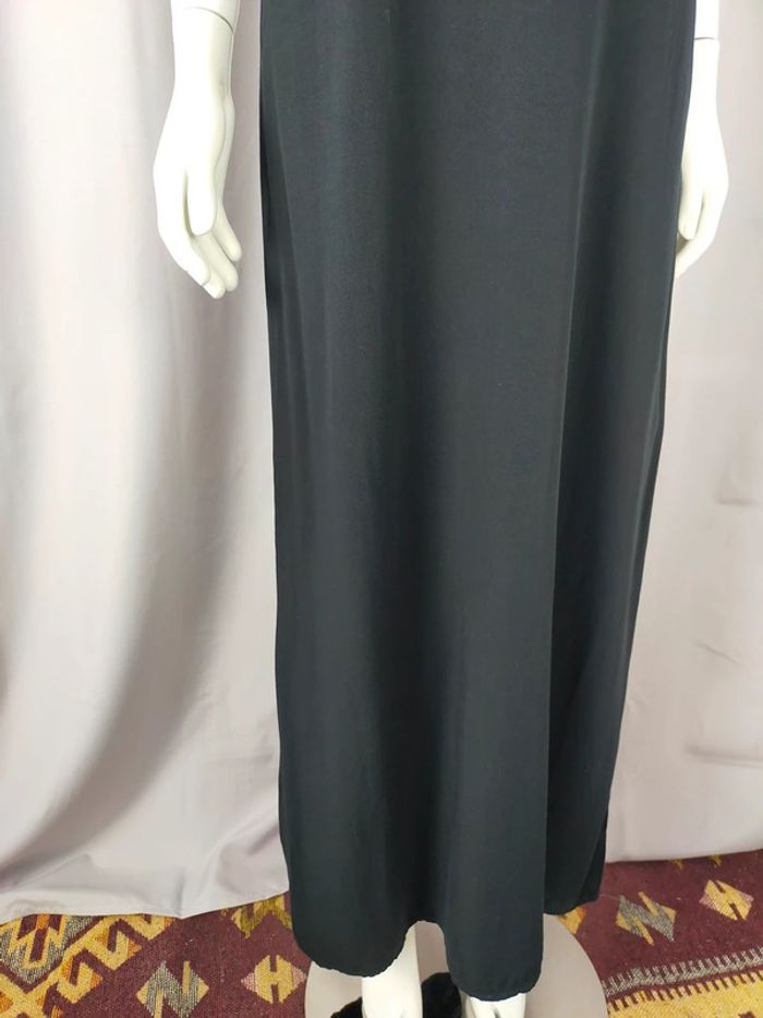 Robe longue noire à bretelles – Made in Italy – Taille 36 - photo numéro 13