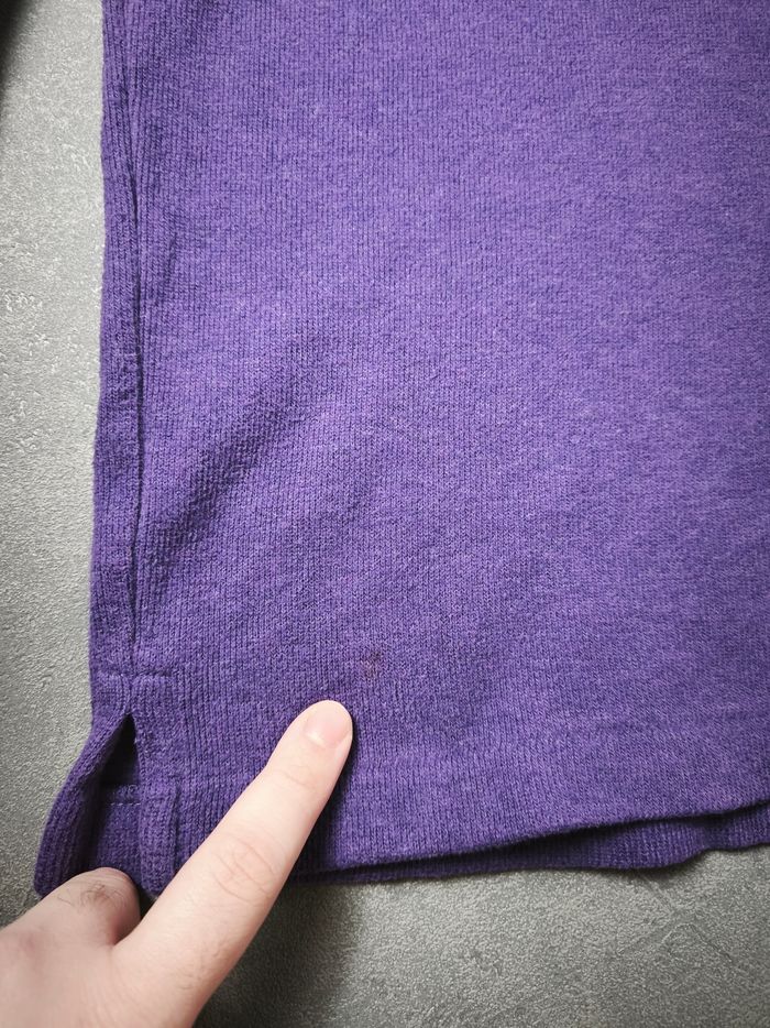 Pull Polo Ralph Lauren col zippé – Violet – Taille L (Homme) - photo numéro 5