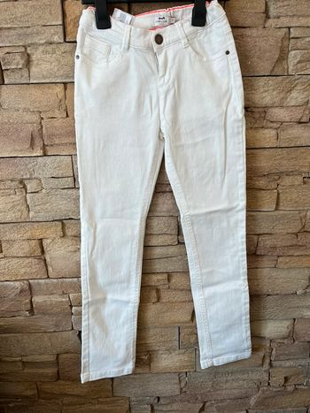 Jean blanc 9 ans comme neuf Cyrillus