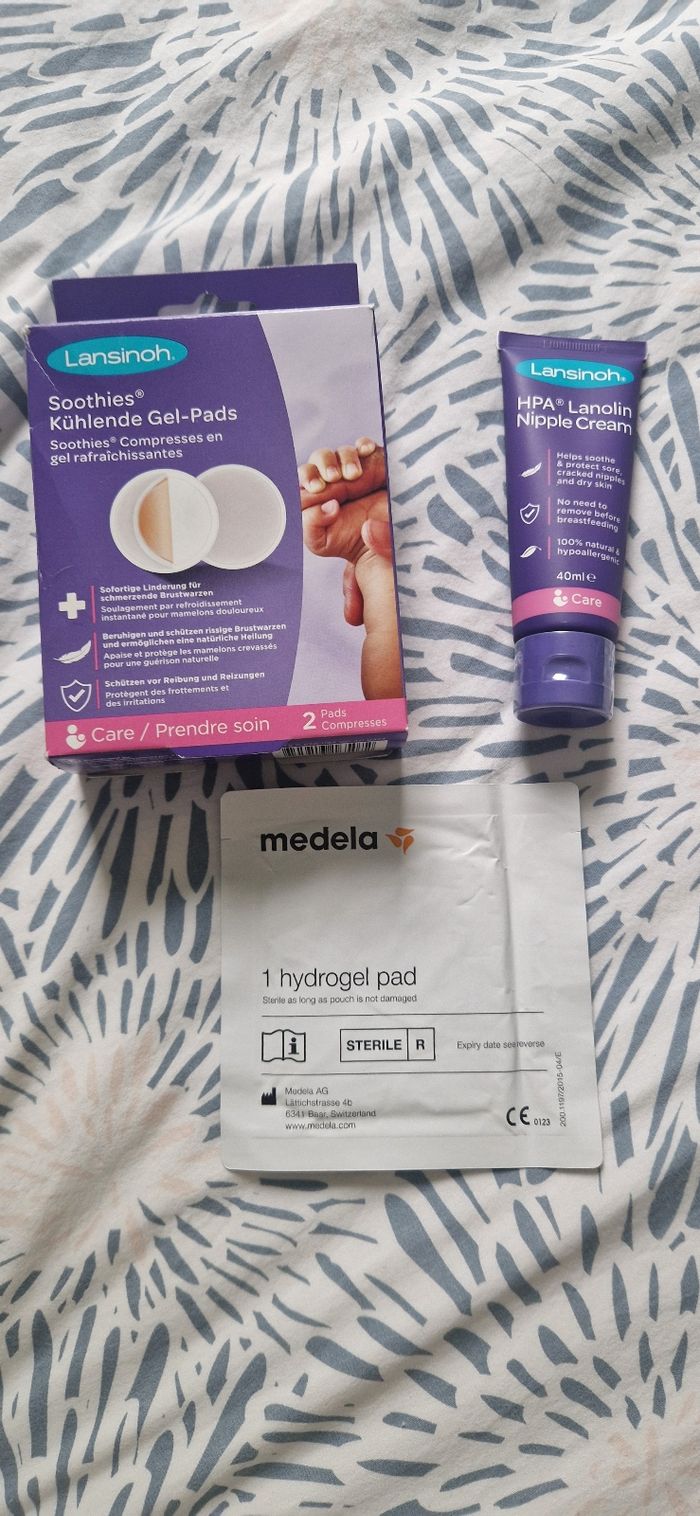 Lanoline + Gels pads Lansinoh/Medela