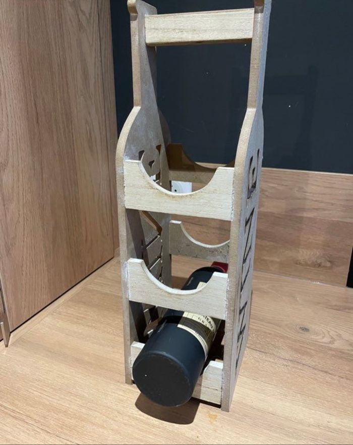 Porte bouteilles en bois - photo numéro 3