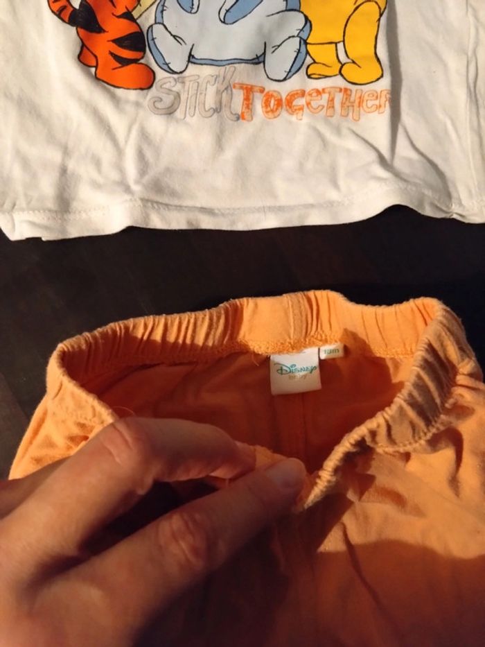 Ensemble été short et t shirt ou pyjama 18 mois Disney - photo numéro 3
