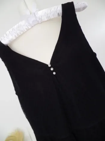 Robe noir_dentelle chic_Promod