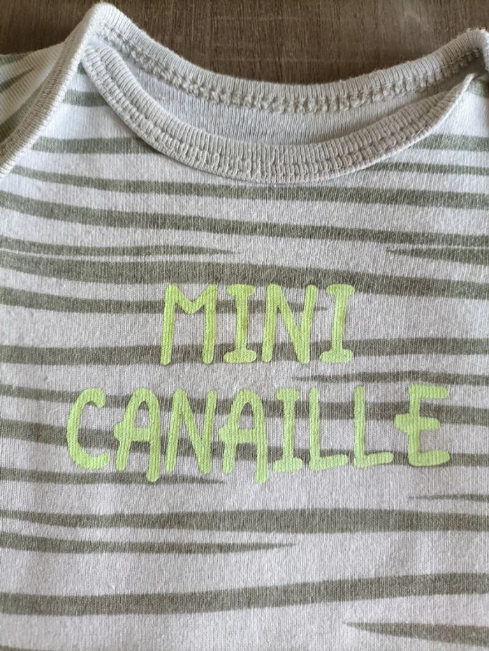 Lot de 4 bodies manches courtes Gémo 3 mois - photo numéro 3