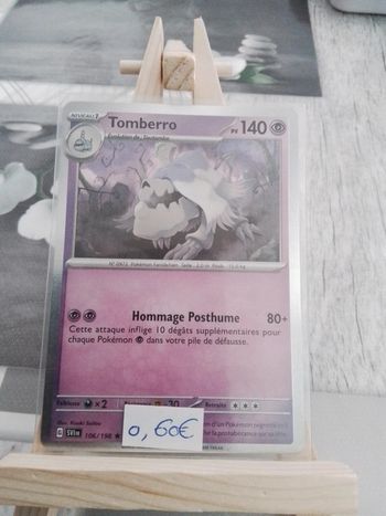 Carte Pokémon Tomberro Holographique 106/198