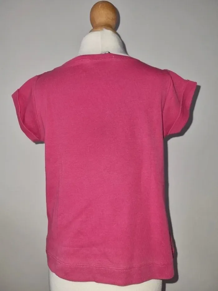 T-shirt rose Lili Gaufrette - photo numéro 3