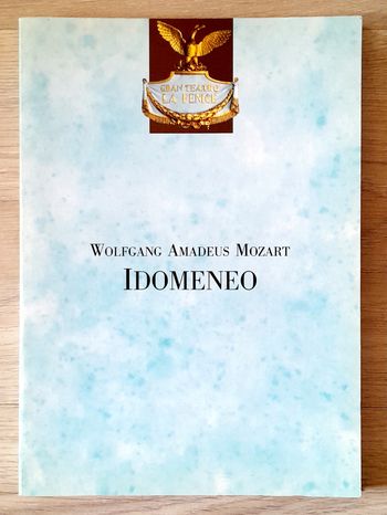 Wolfgang Amadeus Mozart - Idomeneo livret opéra Venise