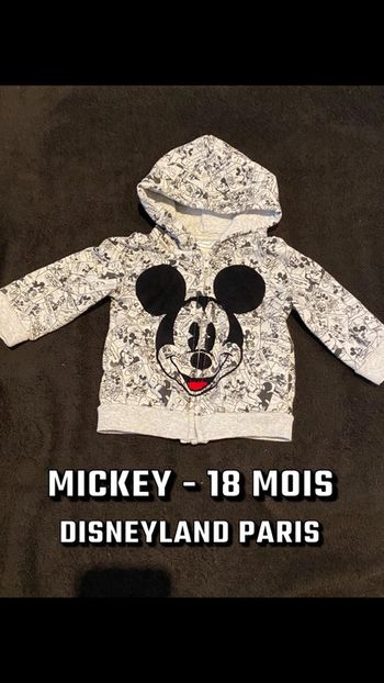 Gilet zippé Mickey 18 mois Disney