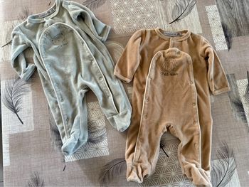 Lot de 2 pyjamas bébé fille 3 mois, chocolatine