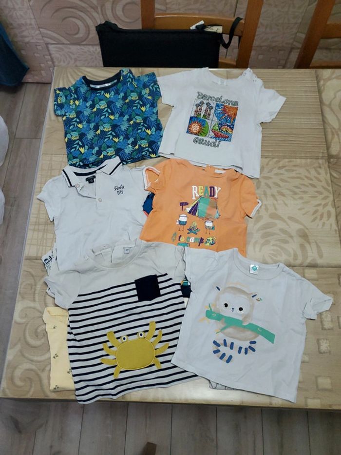 Lot 15 T-shirts 12 mois - photo numéro 6