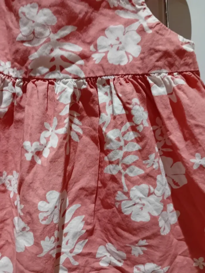 Robe courte d'été sans manches motif fleuri - photo numéro 5