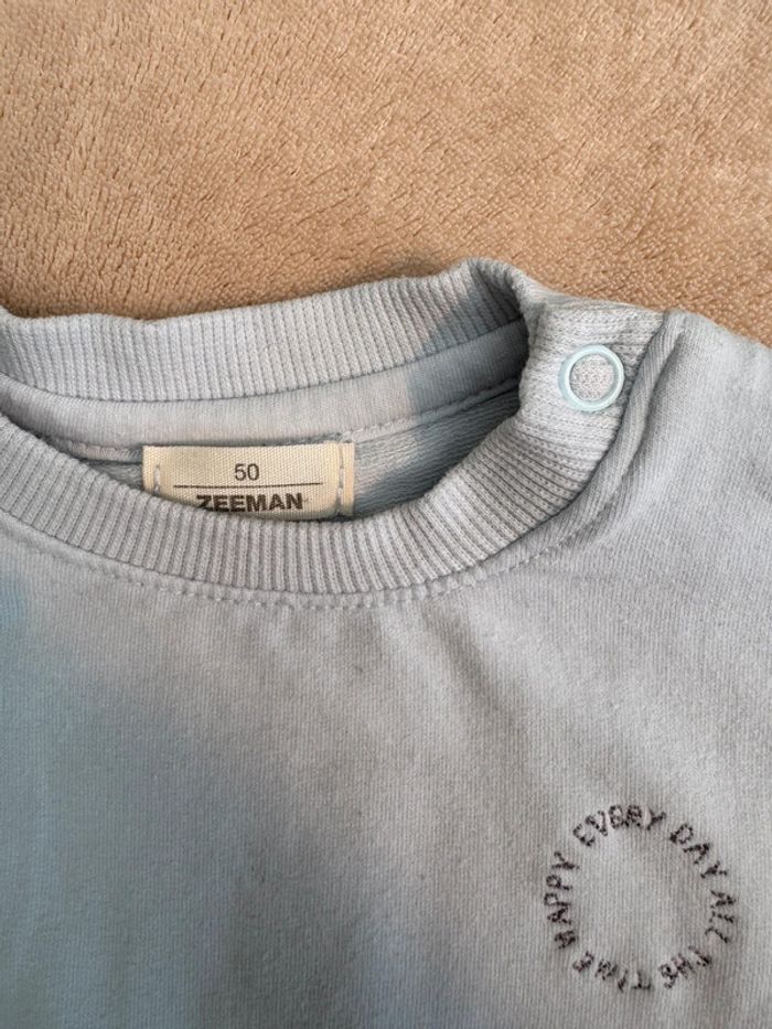 Ensemble bleu mixte • zeeman • taille naissance / 1 mois - photo numéro 2