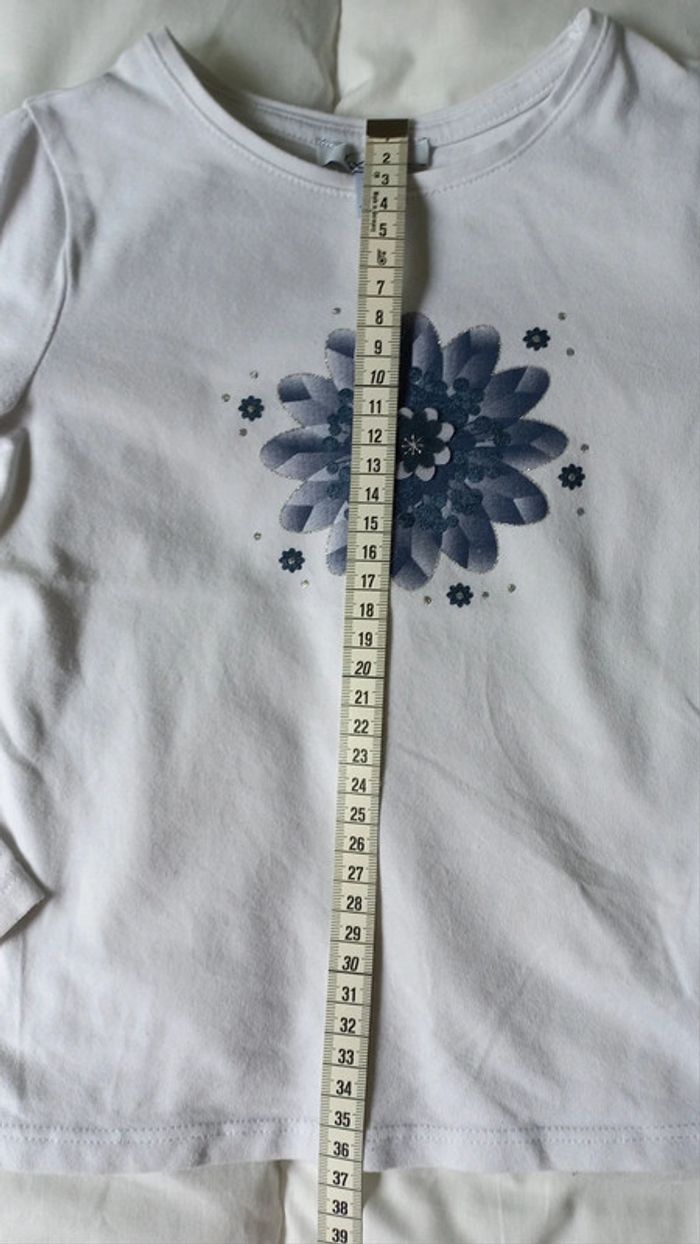 T-shirt blanc okaïdi t5 - photo numéro 4