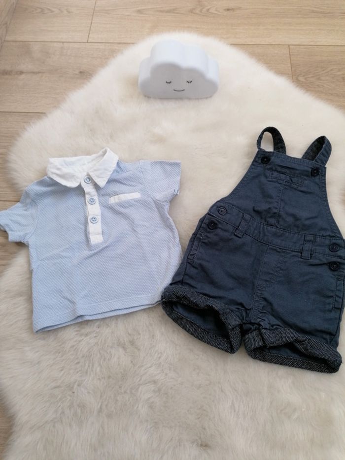 Ensemble bébé garçon taille 3 mois Mes petits cailloux #espanolitinagarcon3mois - photo numéro 2