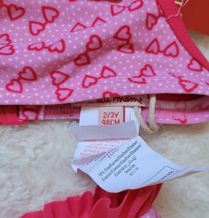Maillot de bain fille 2 pièces rose - photo numéro 4