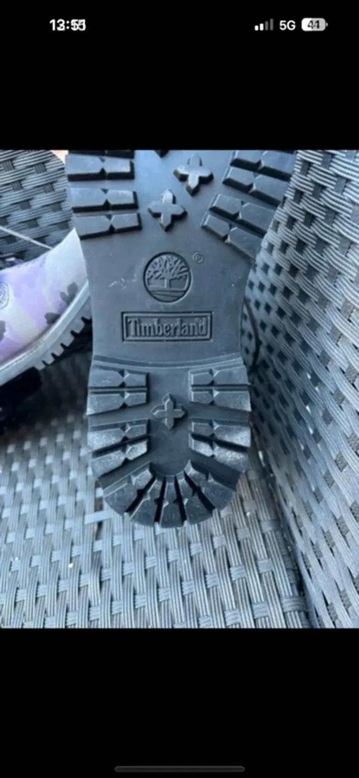 Timberland en tissu premium noir camouflage iris taille 37 - photo numéro 10