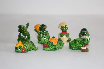 Kinder Serie Tiny Tortues 7 figurines