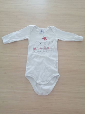 Body Coton ML 3M 60cm Petit Bateau