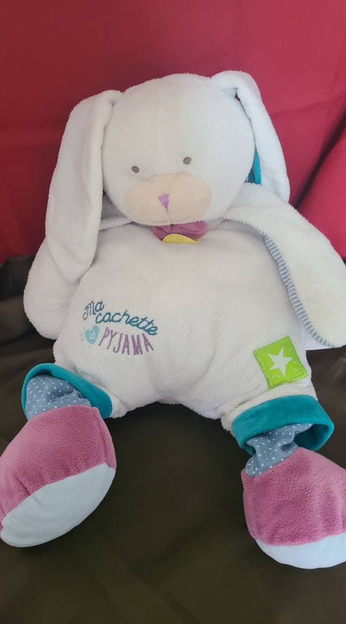 Lapin blanc étoile Les Ptitous range pyjama DOUDOU ET COMPAGNIE - photo numéro 3