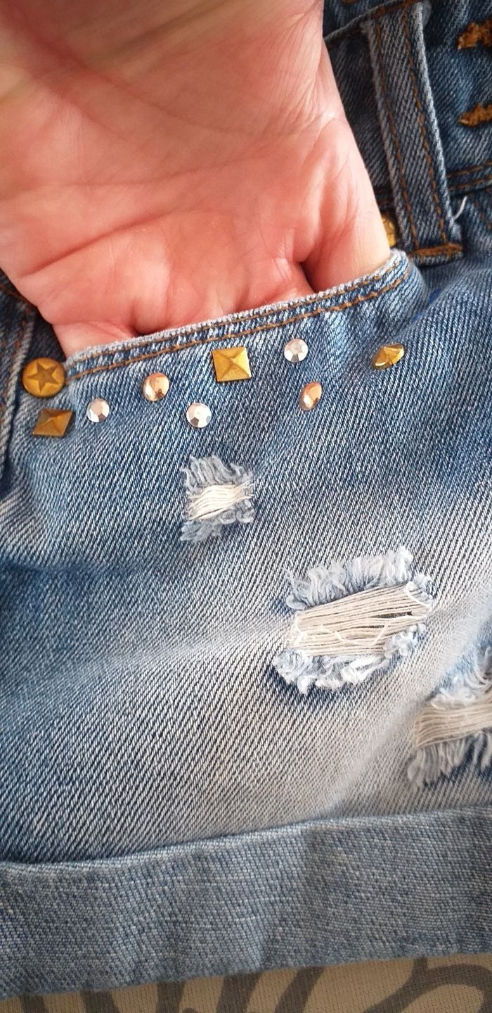 Short en jeans 7/8 ans - photo numéro 2