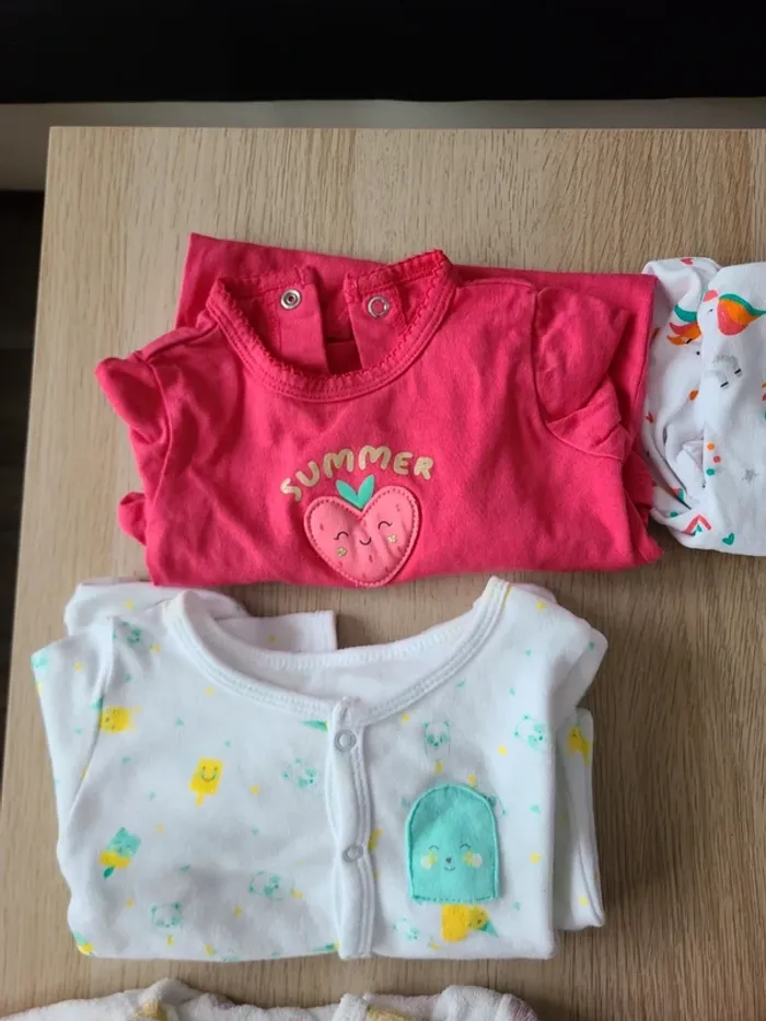 Lot de pyjama fille 3 mois - photo numéro 2