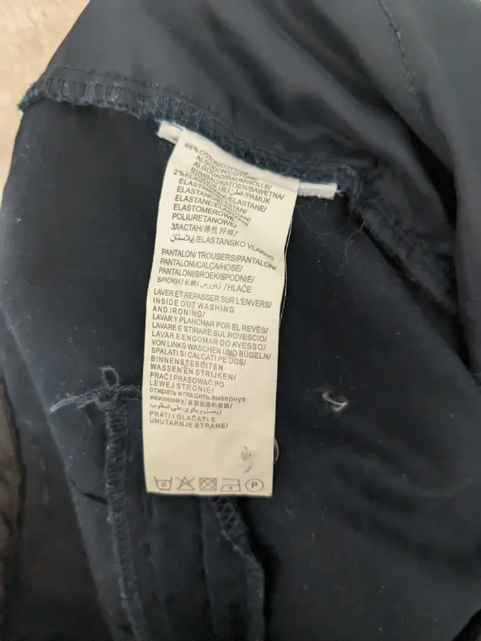 Pantalon Kiabi - marine motif géométrique - photo numéro 7