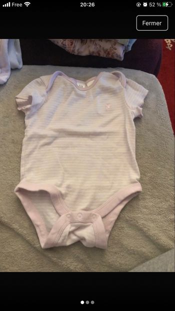 Lot de 5 boddie 6 mois