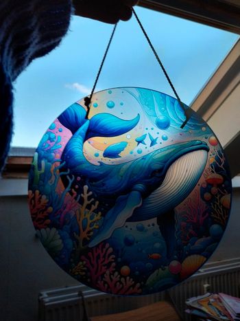 Panneau en acrylique baleine