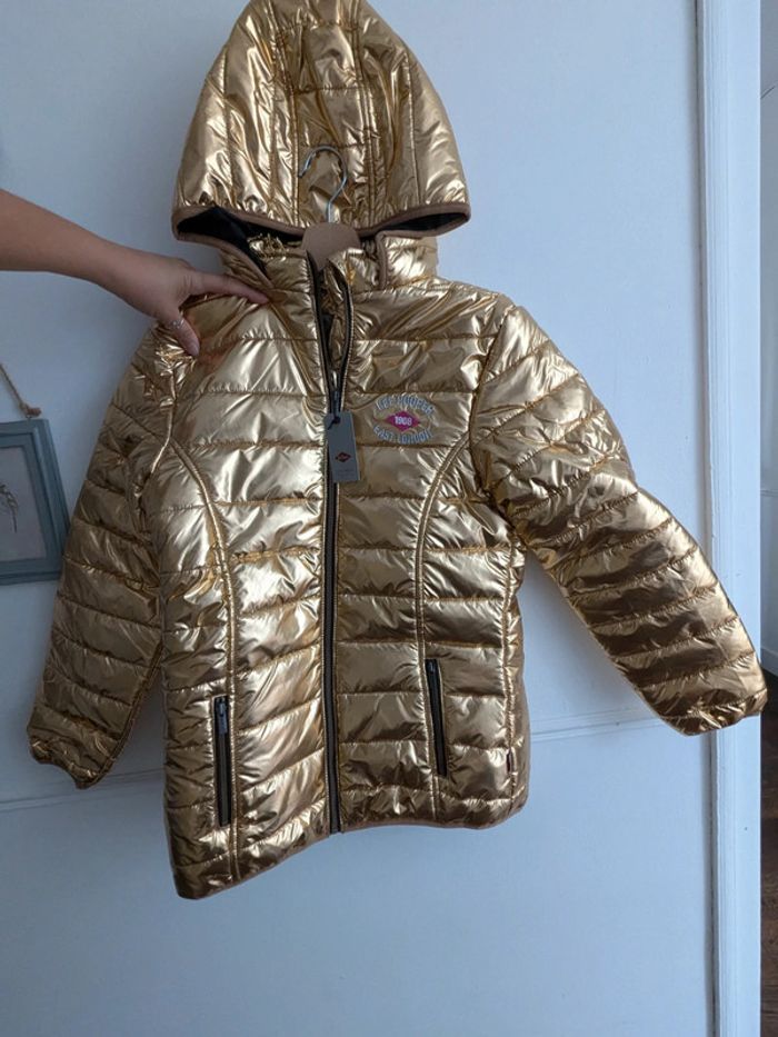 Manteau doudoune dorée Lee Cooper 14 ans