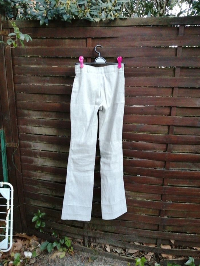 Joli pantalon gris chiné - photo numéro 3