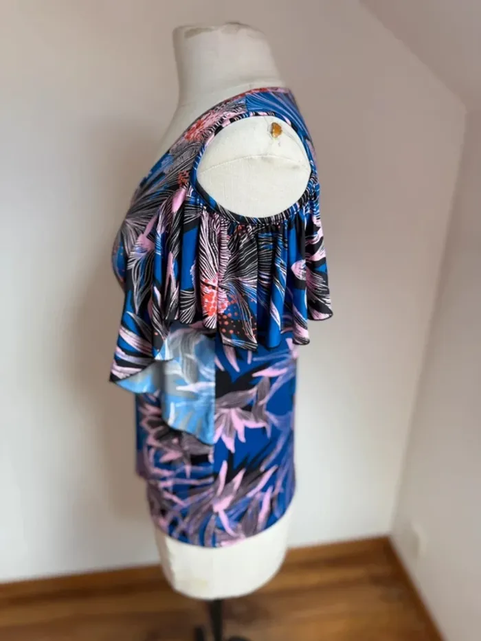 Superbe blouse fluide fleurie extensible neuve Morgan 🌸 34 36 XS S - photo numéro 6