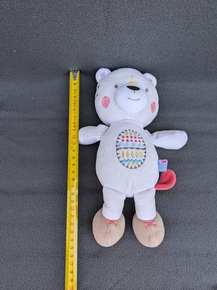 Doudou chat tigre sucre d'orge - photo numéro 3