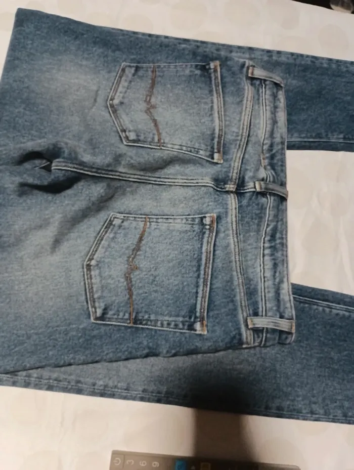 Pantalon jeans  femme Asos taille 38  jeans court coupe légèrement skinny neuf - photo numéro 9