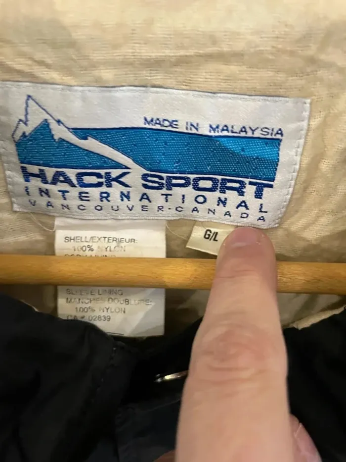 Windbreaker black Hack Sport Mens L - photo numéro 4