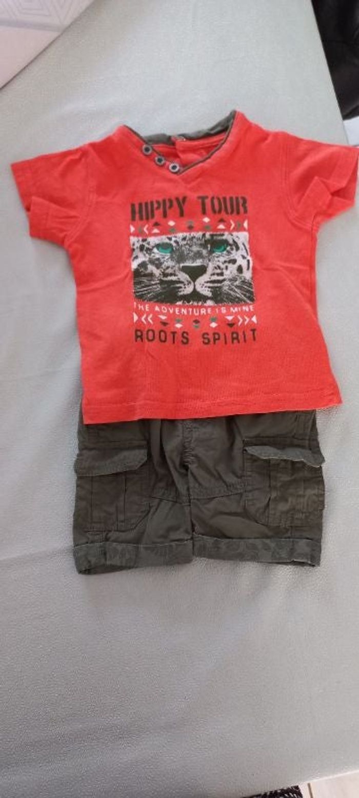 Ensemble short et tee-shirt bébé garçon