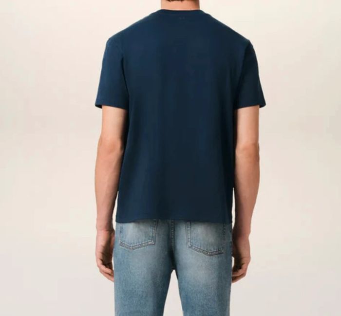 T-shirt bleu imprimé tendance - photo numéro 3
