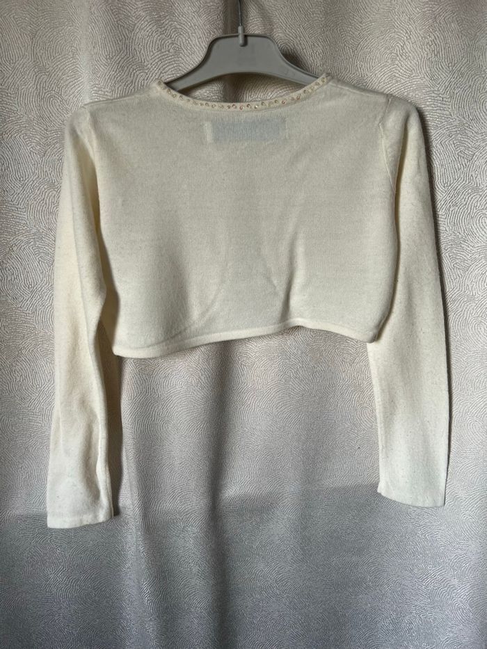 Gilet court perles encolure 7-9 ans la girls - photo numéro 2